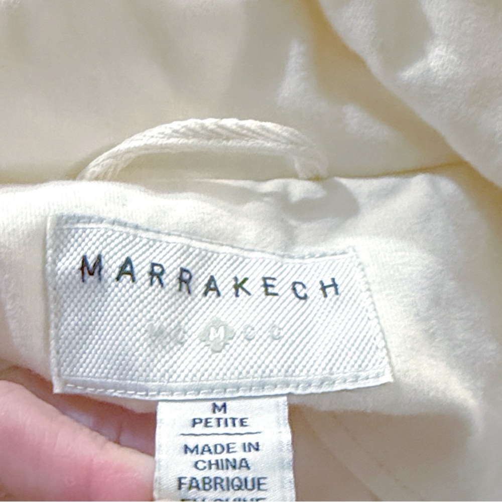 Marrakech Jaxon Knit Moto Jacket Cream White‎ Petite M - Picture 5 of 6